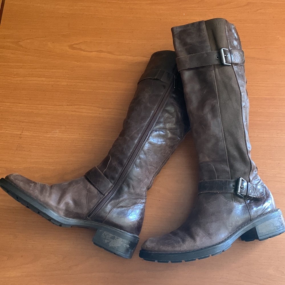AQUATALIA Distressed Tall Riding Boots - Picture 14 of 15